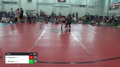 110 lbs Pools - Rj Whorton, Team Palmetto vs Juan Barajas, Woodshed