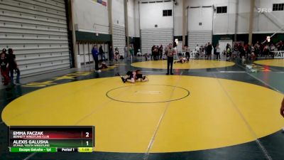 102-112 lbs Semifinal - Alexis Galusha, St.Paul Youth Wrestling vs Emma Faczak, Bennett Wrestling Club