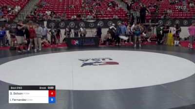 80 kg Cons 8 #2 - Dominic Dotson, Poway High School Wrestling vs Isai Fernandez, Sunkist Kids Monster Garage