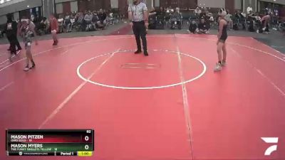 82 lbs Round 2 (6 Team) - Mason Pitzen, Ohio Gold vs Mason Myers, The Funky Singlets Yellow