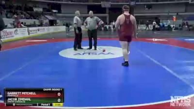 7A 285 lbs Champ. Round 1 - Jacob Zimdahl, Smiths Station Hs vs Garrett Mitchell, Prattville