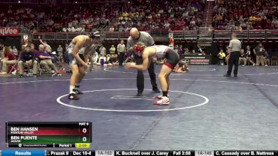 1A-160 lbs Cons. Round 2 - Ben Puente, AGWSR vs Ben Hansen, Missouri Valley