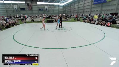 100 lbs Placement Matches (8 Team) - Ben Ziola, Team Nebraska vs Deacon Morgan, Michigan Red