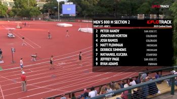 Men's 800m, Heat 2