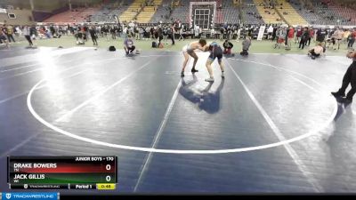 170 lbs Cons. Round 4 - Drake Bowers, TN vs Jack Gillis, WI