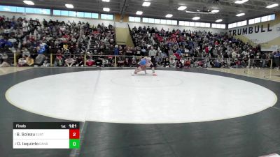 182 lbs Final - Brayden Soleau, East Lyme/Norwich Tech vs Dominic Iaquinto, Danbury