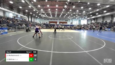 285 lbs Round 3 (3 Team) - Junior Beltran, Port Jefferson vs Jeremy McRedmond, Central Valley Academy