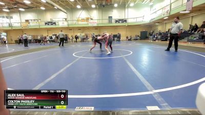 105-110 lbs Quarterfinal - Alex Saul, Rogue Warrior Wrestling vs Colton Passley, Webb City Youth Wrestling