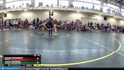 78 lbs Cons. Round 5 - Julian Navarrete, Indiana vs Ivahn Martinez, Warsaw Tiger Wrestling