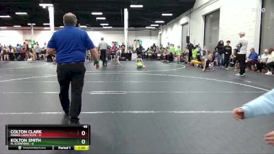 48 lbs Round 6 (8 Team) - Kolton Smith, FL Scorpions vs Colton Clark, Finger Lakes Elite