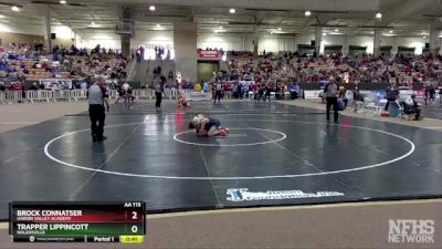 AA 113 lbs Cons. Round 3 - Brock Connatser, Hardin Valley Academy vs Trapper Lippincott, Nolensville