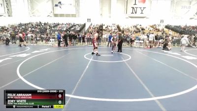 215 lbs Champ. Round 1 - Zoey White, Penn Yan Wrestling Club vs Felix Abraham, BH-BL Youth Wrestling