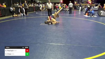 110 lbs Round Of 16 - Aiden Replogle, Northern Bedford vs Hunter Chew, Iroquois