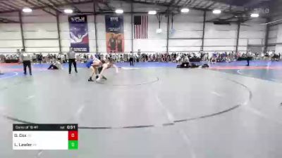 182 lbs Consi Of 16 #1 - Orion Cox, VA vs Lucas Lawler, PA