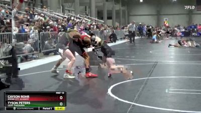 120 lbs Cons. Round 2 - Cayson Rohr, Dodge City Academy vs Tyson Peters, Leoti Takedown