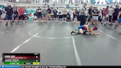 76 lbs Round 7 (8 Team) - Aiden Nam, Glasgow Wrestling Academy vs Jaxson Tocco, U2 Upstate Uprising