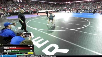 D3-182 lbs Semifinal - Jaden Walker, Markesan vs Jackson Shramek, Blair-Taylor