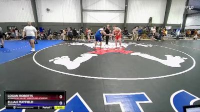 285 lbs Cons. Semi - Logan Roberts, Wynooche Valley Wrestling Academy vs Elijah Mayfield, Washington