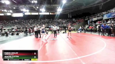 3A 132 lbs Cons. Round 2 - Fabian Avalos`, American Falls vs Hunter Fulton, Bonners Ferry