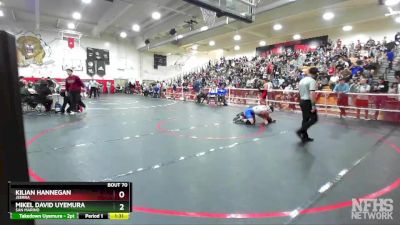 145 lbs Champ. Round 1 - Kilian Hannegan, JSerra vs Mikel David Uyemura, San Marino