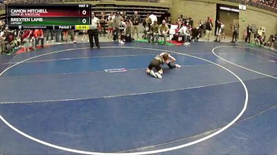 70 lbs Cons. Round 3 - Camon Mitchell, Cedar Jr. Wrestling vs Brexten Lamb, Lapoint