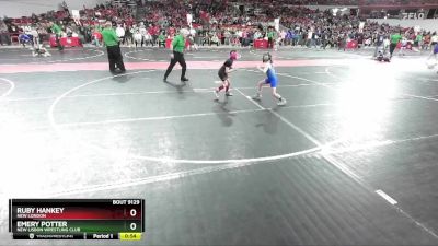 65 lbs Cons. Round 3 - Ruby Hankey, New London vs Emery Potter, New Lisbon Wrestling Club