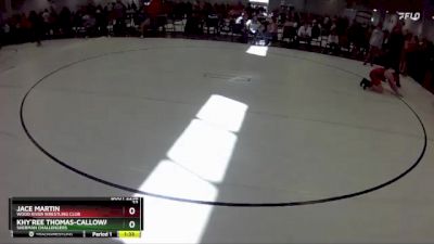 116 lbs Semifinal - Jace Martin, Wood River Wrestling Club vs Khy`ree Thomas-Calloway, Sherman Challengers