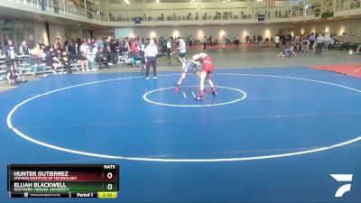 149 lbs Quarterfinal - Hunter Gutierrez, Stevens Institute Of Technology vs Elijah Blackwell, Southern Virginia University