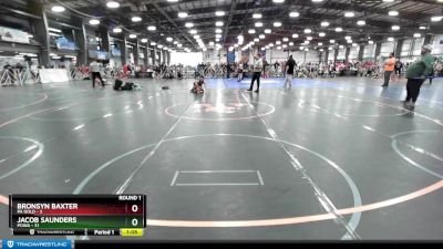 84 lbs Rd# 4- 2:00pm Friday Final Pool - Jacob Saunders, POWA vs Bronsyn Baxter, PA Gold