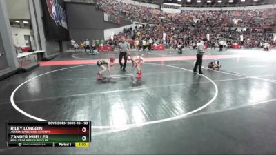 90 lbs Quarterfinal - Zander Mueller, Mollitium Wrestling Club vs Riley Longdin, Askren Wrestling Academy