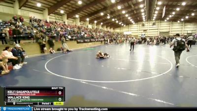 70 lbs Quarterfinal - Keli`i Sagapolutele, Champions Wrestling Club vs Wallace King, Jr. Wildcat Wrestling Association (Richfield UT)