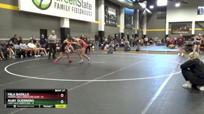 118 lbs Round 4 (16 Team) - Ruby Guerrero, Lady Luck Wrestling vs Mila Badillo, Ankeny Girls Wrestling Club