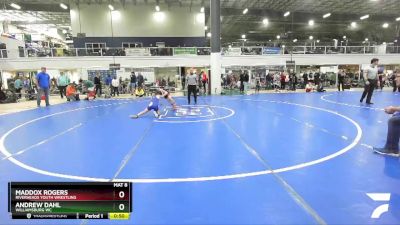 72 lbs 1st Place Match - Andrew Dahl, Williamsburg WC vs Maddox Rogers, Riverheads Youth Wrestling