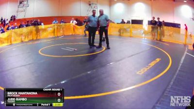 138 lbs Champ. Round 1 - Brock Mantanona, Palm Desert vs Judd Rambo, Tesoro