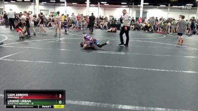 84 lbs Round 3 (8 Team) - Liam Arroyo, Warhawks vs Legend Urban, Black Fox Wrestling