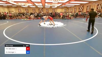 132 lbs Semifinal - William Dekraker, Va vs Noah Nininger, Va