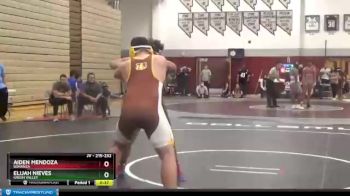 215 lbs 1st Place Match - Aiden Mendoza, Bonanza vs Elijah Nieves, Green Valley