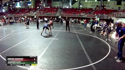 125 lbs Cons. Round 4 - Sawyer Thompson, Wood River Wrestling Club vs Harrison Alley, Lincoln Squires Wrestling Club