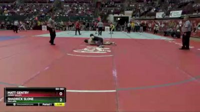 D3-165 lbs Quarterfinal - Matt Gentry, Sandy Valley vs Shadrick Slone, Willard