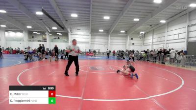 91 lbs Consi Of 4 - Colton Miller, Doughboys WC vs Christopher Reggiannini, Pembroke