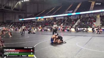165 lbs Cons. Round 1 - Tyler Bragg, Olathe East Wrestling Club vs Landon Bonjour, Winfield
