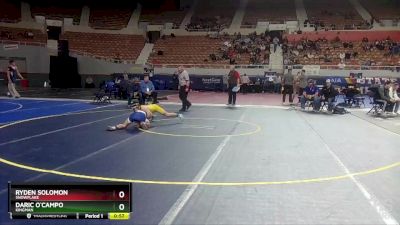 D3-106 lbs Cons. Round 1 - Ryden Solomon, Snowflake vs Daric O`Campo, Kingman