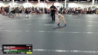 48 lbs Round 6 (8 Team) - Gabriel Beltran, Warhawks vs Kellen Priolo, Terps Xpress