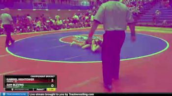 126 lbs Quarterfinals (8 Team) - Gabriel Hightower, Vidalia vs Sam Blevins, Lamar County
