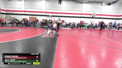 80 lbs Cons. Semi - Beau Rapp, Pirate Powerhouse Wrestling Ac vs Ryker Mason, Lexington Youth Wrestling Club