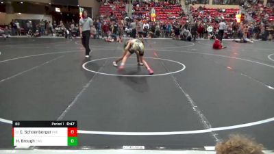 80 lbs Cons. Round 1 - Cruz Schoenberger, PHENOM vs Hendrix Brough, Carroll Wrestling Club