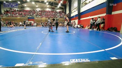 92 lbs Consi Of 8 #2 - Maverick Montgomery, Skiatook Youth Wrestling vs Ej Turner Jr, HURRICANE WRESTLING ACADEMY