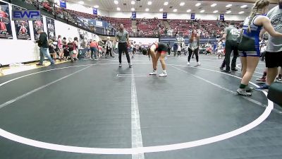 110 lbs Quarterfinal - Lulu Tahdoohnippah, Elgin Wrestling vs Taylor Covel, Harrah Little League Wrestling