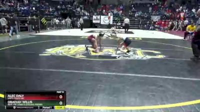 86 lbs Cons. Round 5 - Alec Daly, Unity Youth WC vs Obadiah Willis, Beat The Streets Chicago-Midway