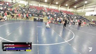 77 lbs Quarterfinal - Gavin Boller, MI vs Jacob Naylor, MD